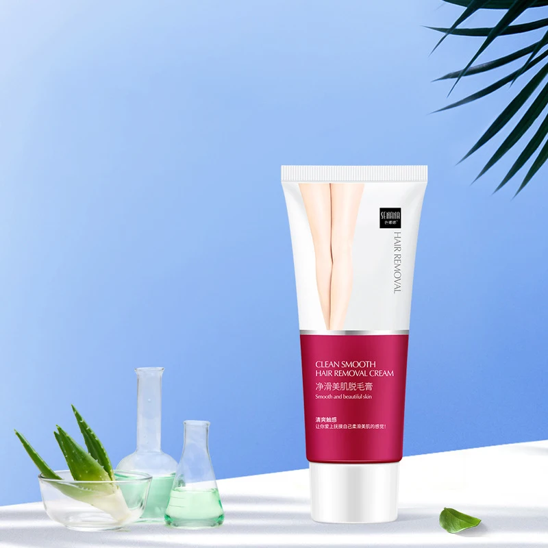 OEM SENANA wholesale shaving hair removal herbal mild smoothing skin cream permanent beauty body hair removal cream