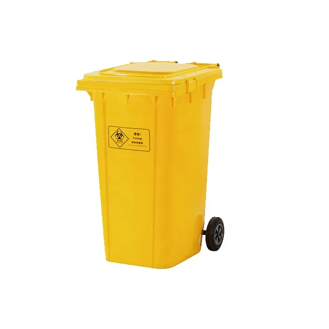 Outdoor Wheeled Plastic Garbage Recycle Bin Dustbin for Public Use in Street
