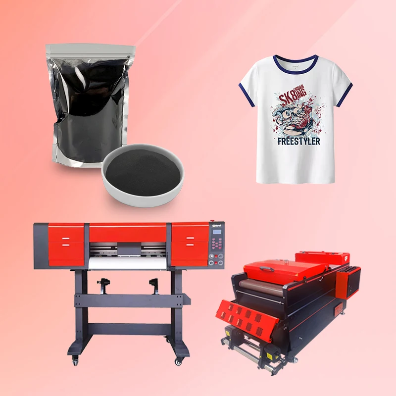 SUBLICOOL Adhesive Heat Transfer Printing TPU Glue Dtf Black  Hot Melt Powder for Dtf Pigment