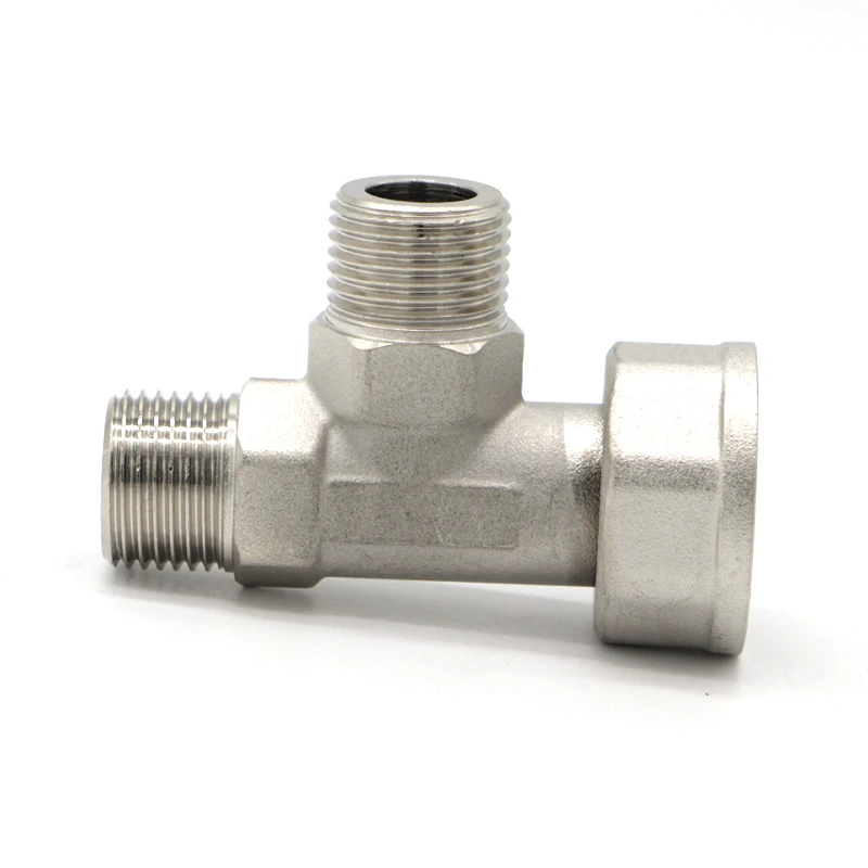 Gas hose Pipe Fittings Union Connector 3 Way Tee Brass Pipe Male Thread gas fittings