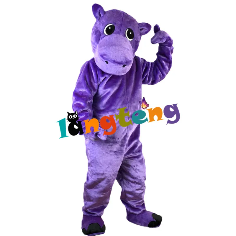 684 Animal Costume Funny Purple Hippo Fancy Dress For Holiday