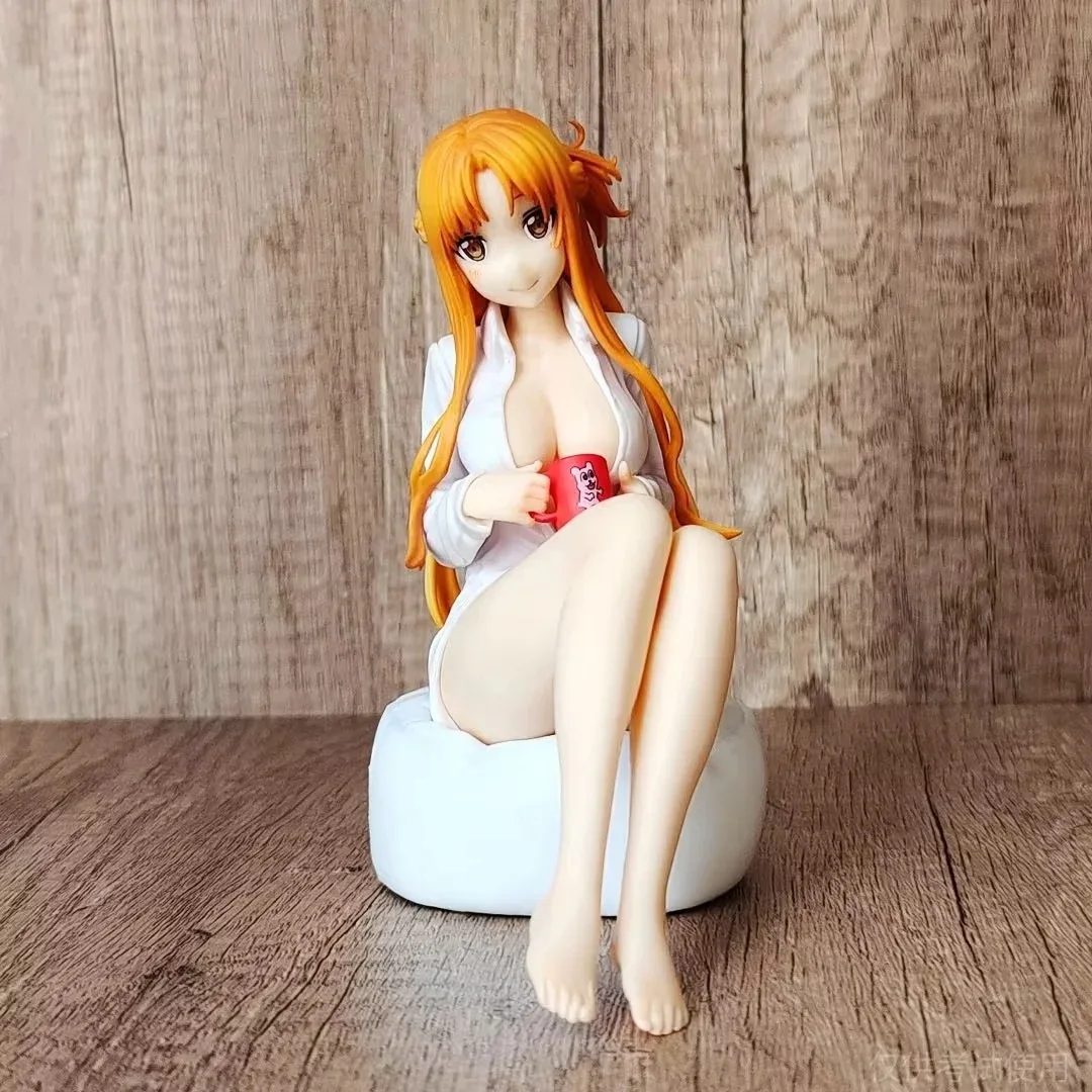 Мультяшный меч искусство онлайн алинизация Underworld Yuki Asuna белая рубашка аниме ПВХ экшн-фигурка привлекательная фигурка модель игрушка