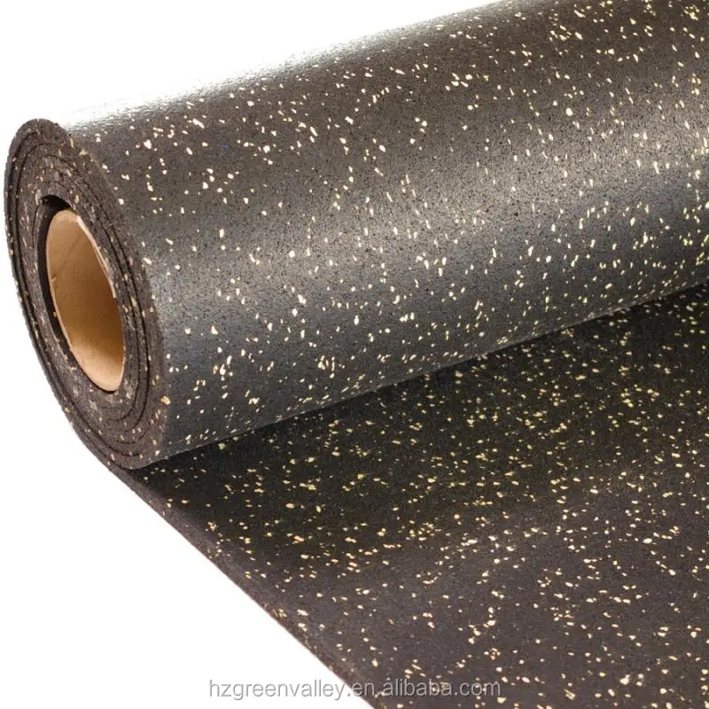 Hot selling Anti-slip EPDM Gym Rubber Flooring Rolls Tiles Sports Equipments Rubber Mat