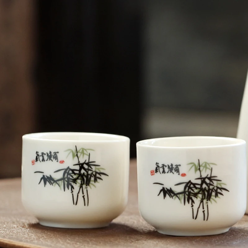 cheap Wholesale custom logo Japanese style bird Sake Warmer Creative Ceramic Wine pot