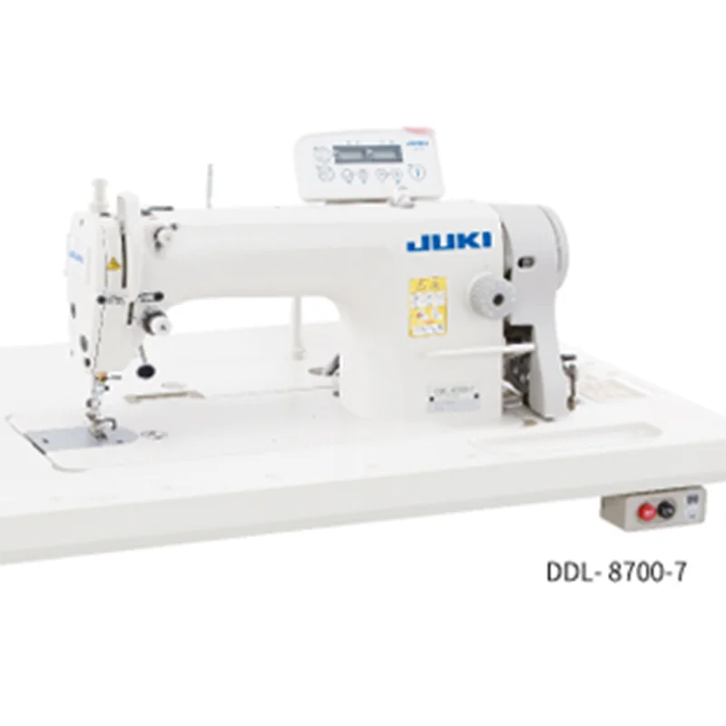 JU KI DDL-8700-7 Industrial Lockstitch Sewing Machine with Table and Stand