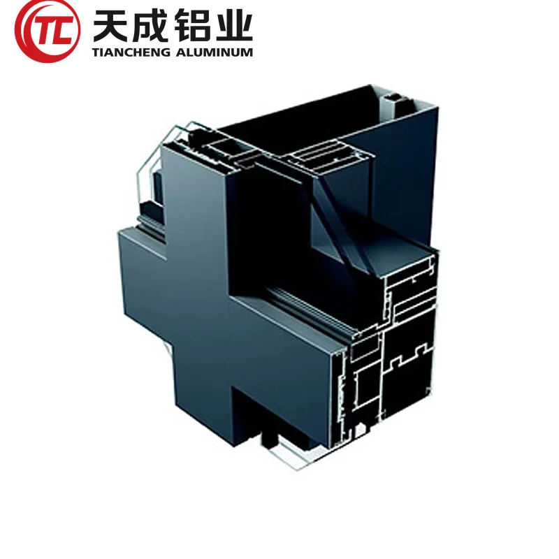 Mirror Professional Unitized System Curved Tempered Frameless Operable Aluminum Profile Curtain Wall