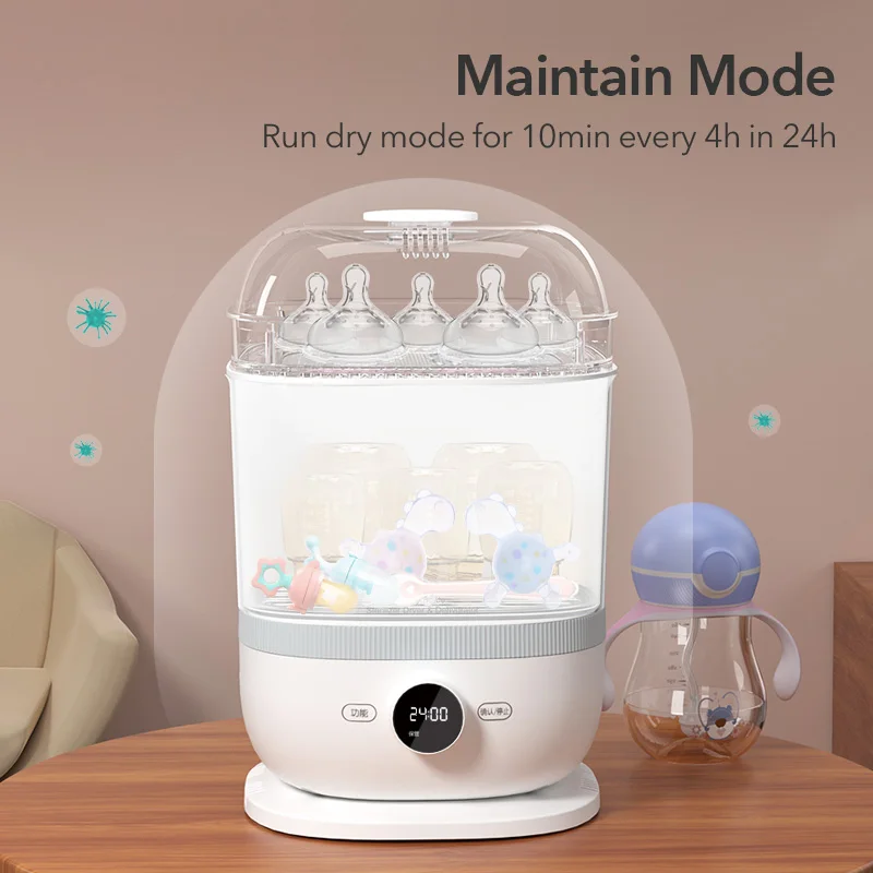 Multifunction Baby Bottle Steam Sterilizer Dryer for Baby Products Sterilizer Large Capacity And 99.99% Cleaned