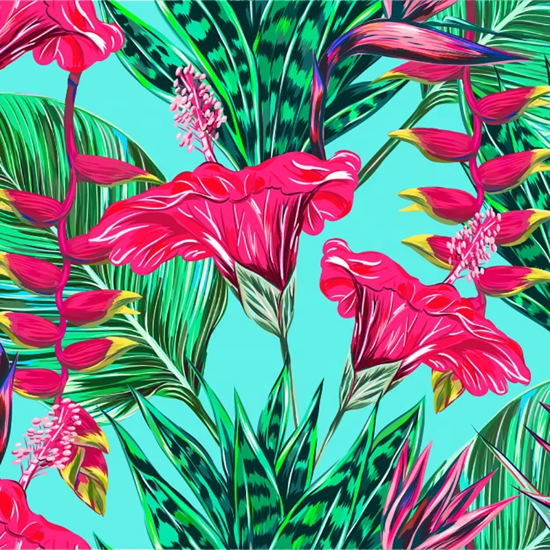 High quality textile breathable tropical print rayon fabrics for dress