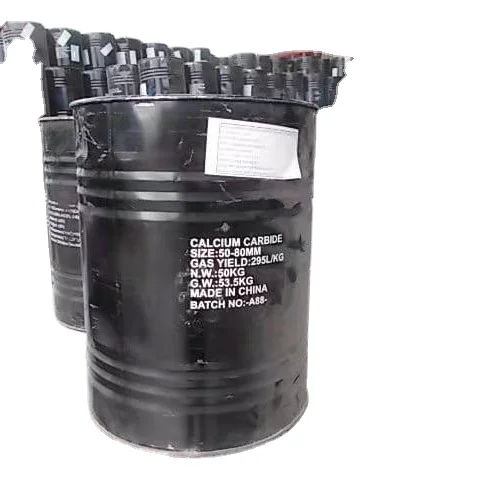 Inorganic Chemicals CaC2 calcium carbide 50/80mm factory price Factory Calcium Carbide