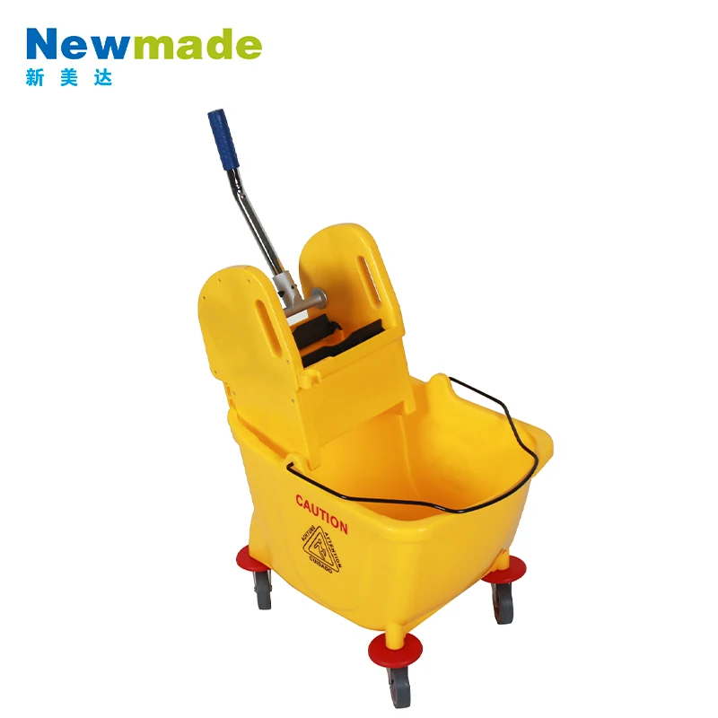 Service Cart 32L Floor Cleaning  Bucket Mop Wringer Trolley