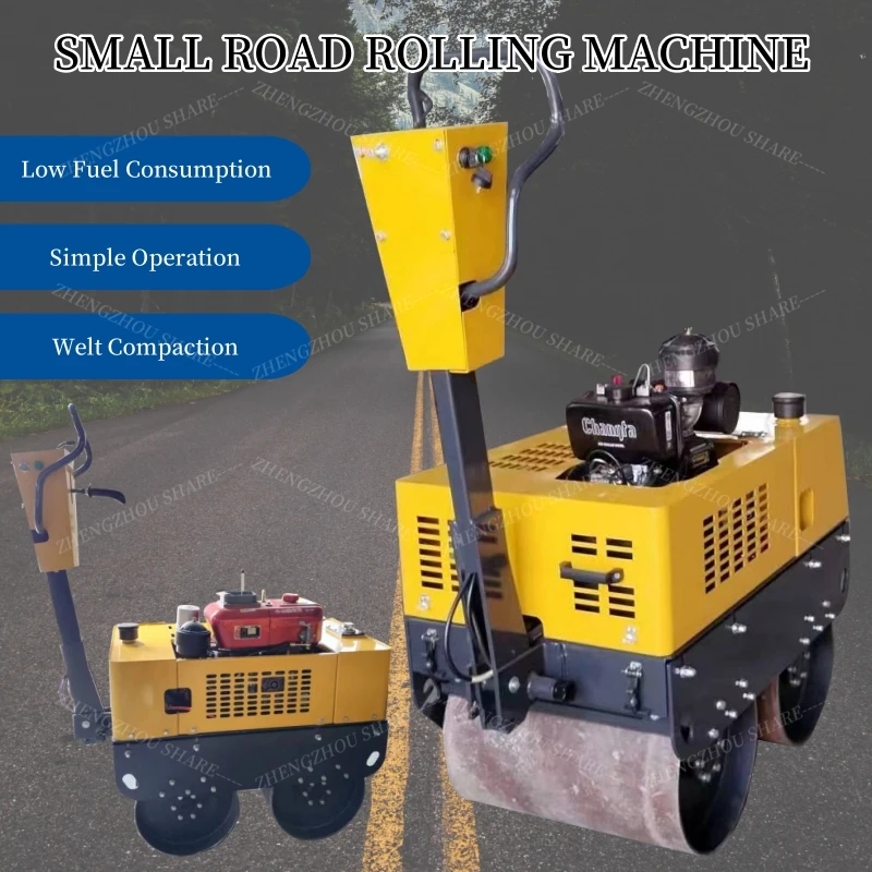 1.2Ton 1.5Ton 2.5Ton 4-Тонный Вибрационный дорожный каток полный гидравлический уплотнитель стальной колесный мини-дорожный