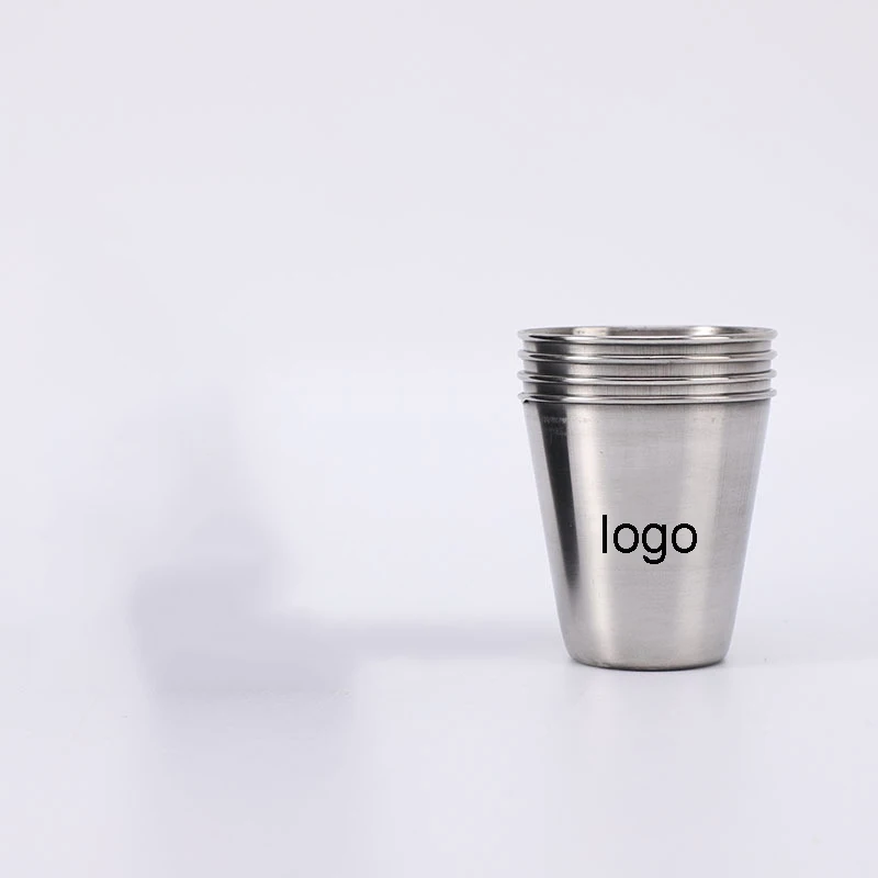 8 Ounce Kids Stainless Steel Cups Stackable Metal Drinking Glasses Unbreakable Pint Tumbler Cups For Kids And Adults Steins 300m