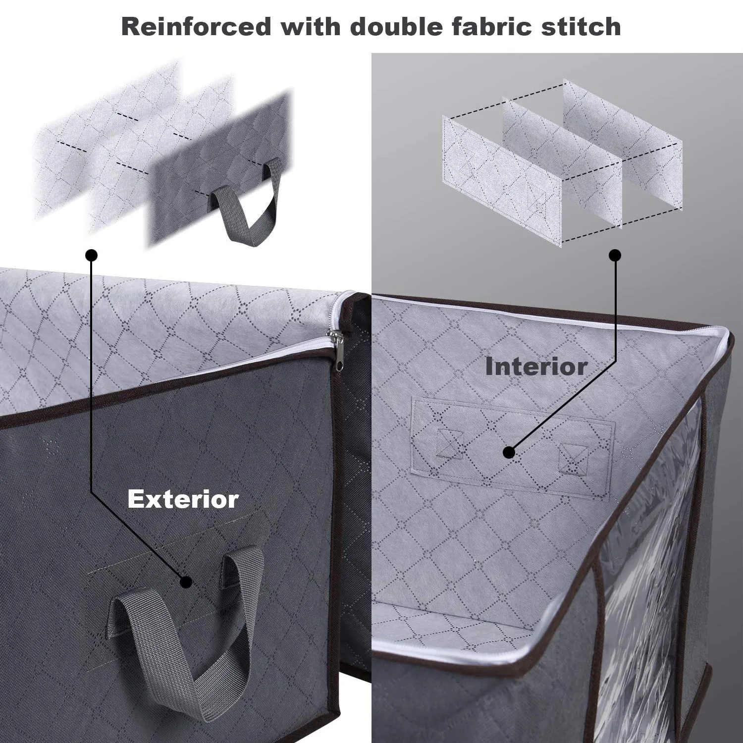 Thickened non-woven quilts clothing storage bag Storage box