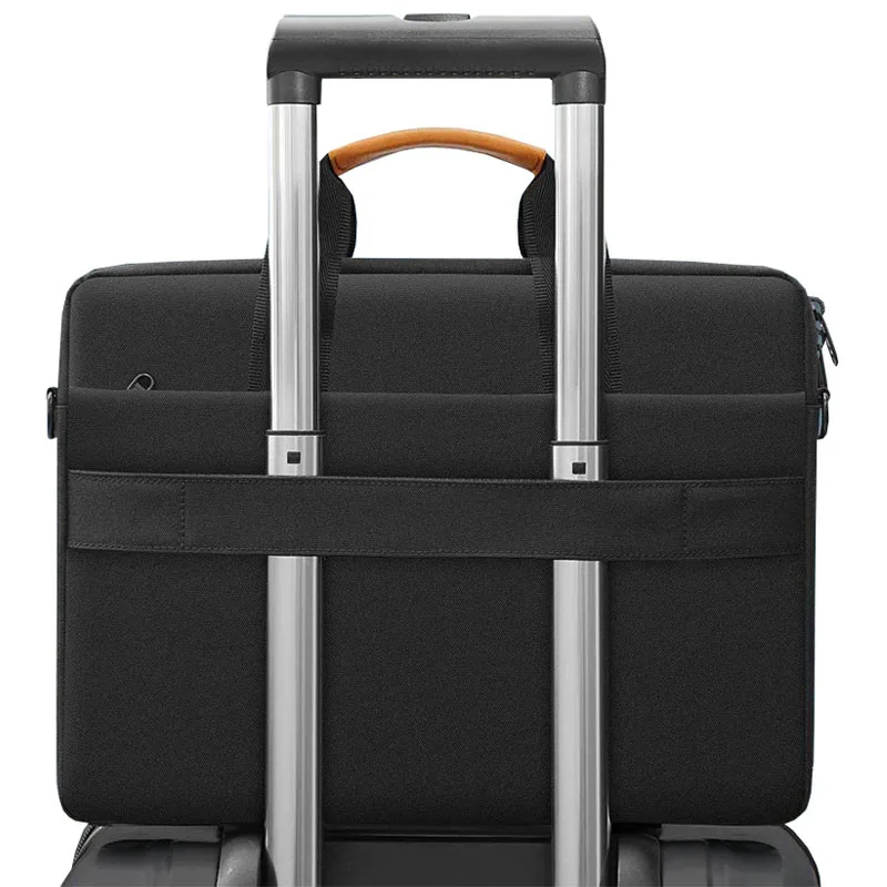 Wholesale Custom Laptop Briefcase Bag Waterproof Business Laptop Bags Covers For Macbook Pro Air 13 14 15 Case Leather
