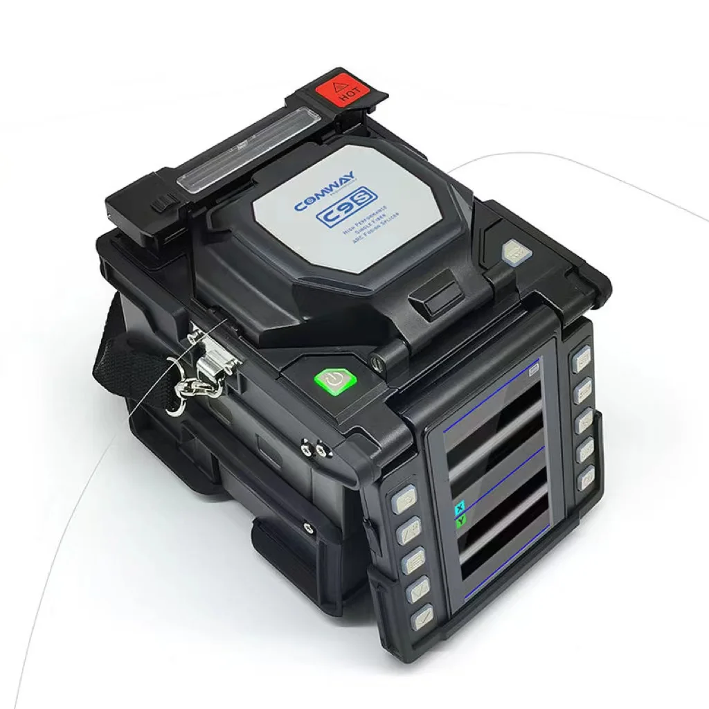 High performance Fiber Optic Fusion Splicer Comway C9S Backbone Splicing Machine 6 Motors