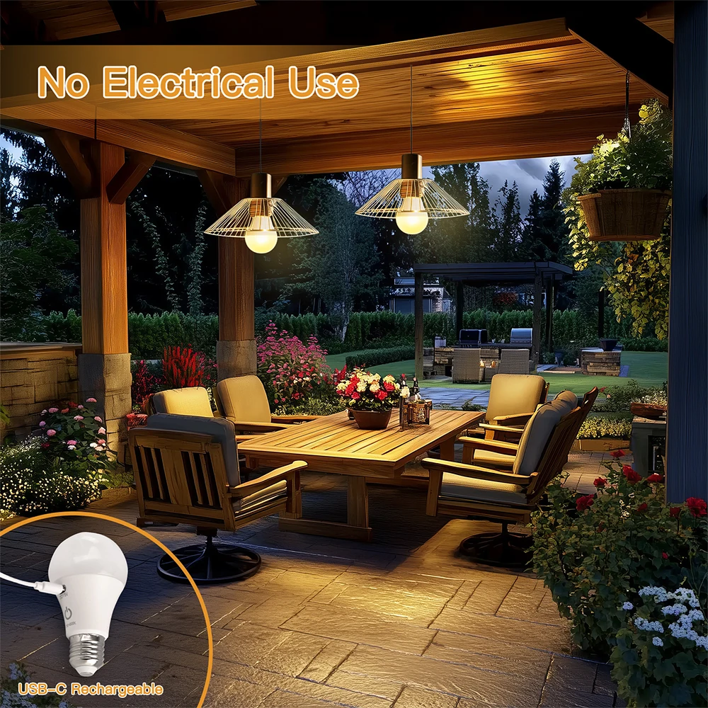 High Quality smart bulb with Remote Timing usb rechargeable bulb Emergency Lights e27 holder 7w rechargeable light bulb