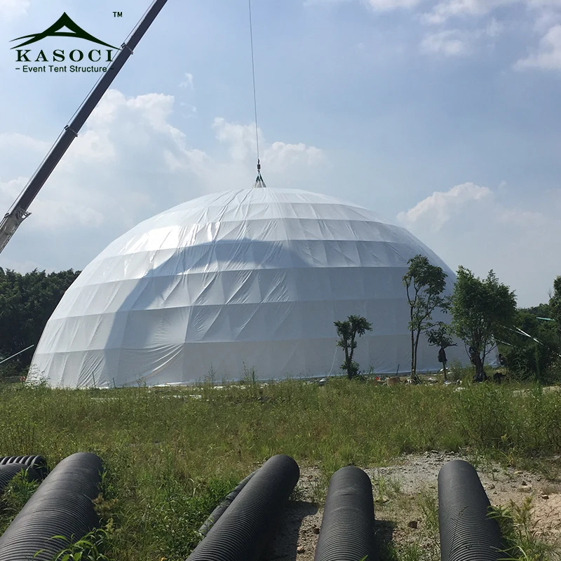 Large Eco Windproof Metal Frame Pvc Event Planetarium Geodesic Dome Camping Mongolian Yurt Tent