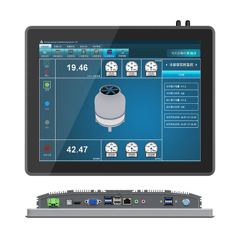 Licon 12.1 inch industrial control tablet touch computer all-in-one machine waterproof technology embedded touch display