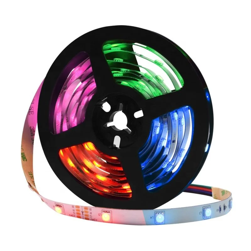 SMD5050 RGB красочные светодиодные полосы DC12V 24V комнатные для Рождества