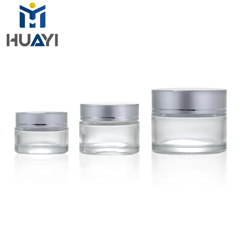 30ml 50ml 100ml Custom Colored Skin Care Screw Type Glass Cosmetic Jar