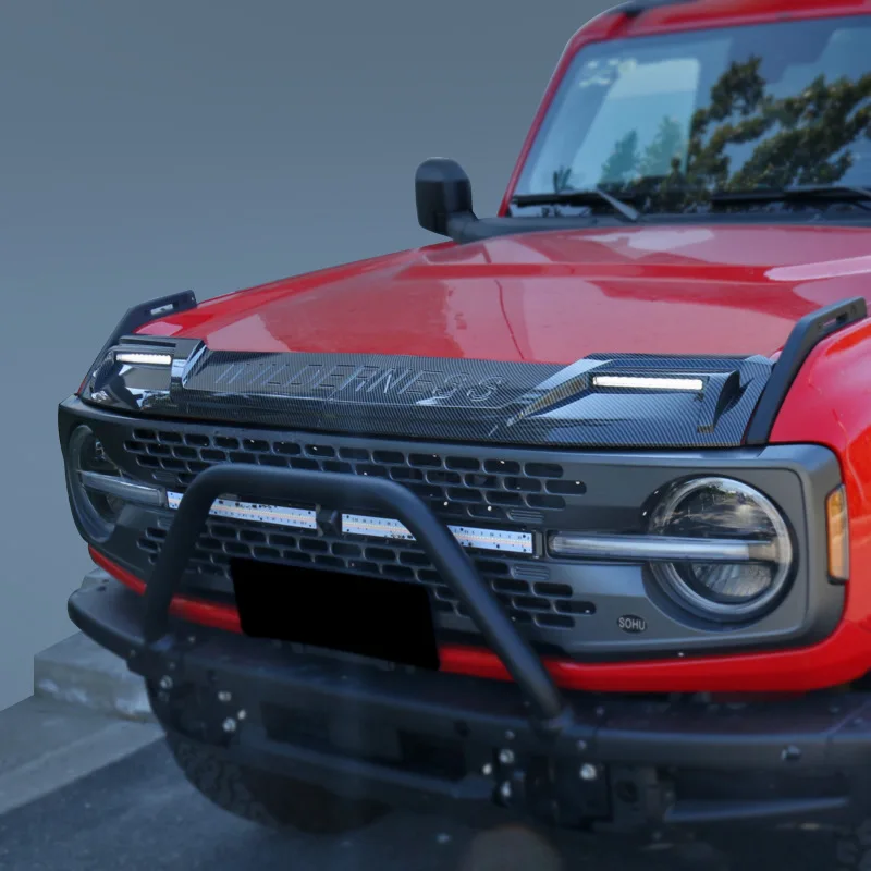 Auto Modification Accessories Real Carbon Fiber Front Shovel Bumper Lip Kits for FORD BRONCO