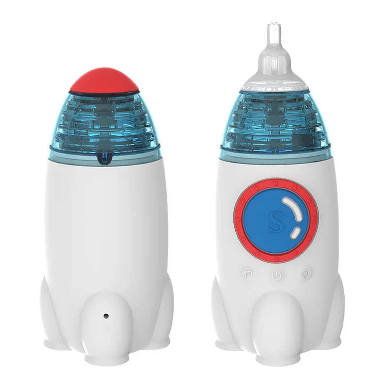 Upgraded Electric Nasal Aspirator BPA Free Silicone Anti- Back Flow Rocket  Nose Cleaner Baby Nasal Aspirator