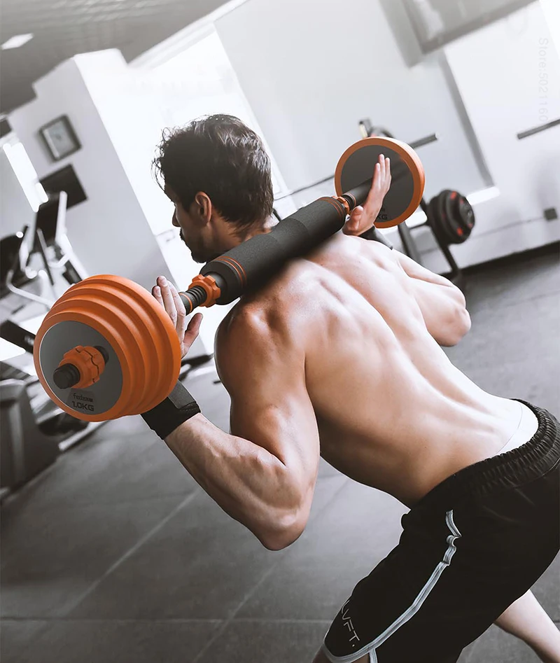  10/15/20/30kg Steel Dumbbell For Fitness Equipment 2 in 1 Adjustable Set Men and