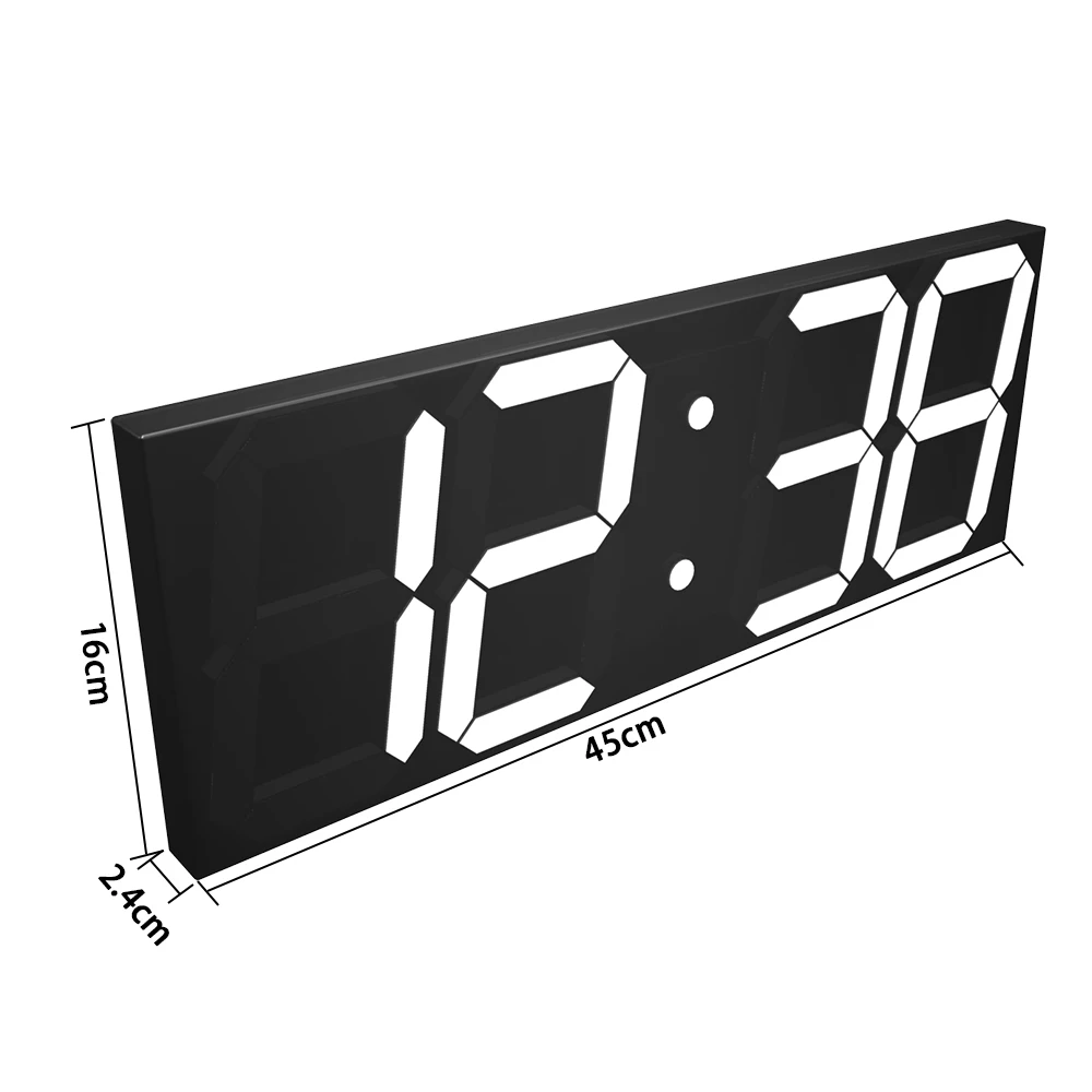 Acrylic Mirror Digital Alarm Clock oice Control Table Night Electronic Smart LED Clock