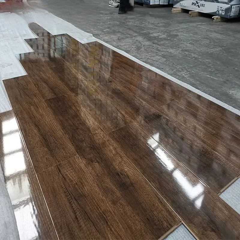 European 100% Black Oak Herringbone Laminate Floor Economically Priced Modern Wood Flooring for Living Room