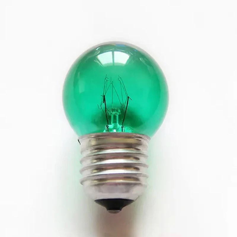 Decoration Globe Ball Glass Halogen Light B22 E27 5W G40 Mini Colorful Incandescent Lamp Filament Bulb