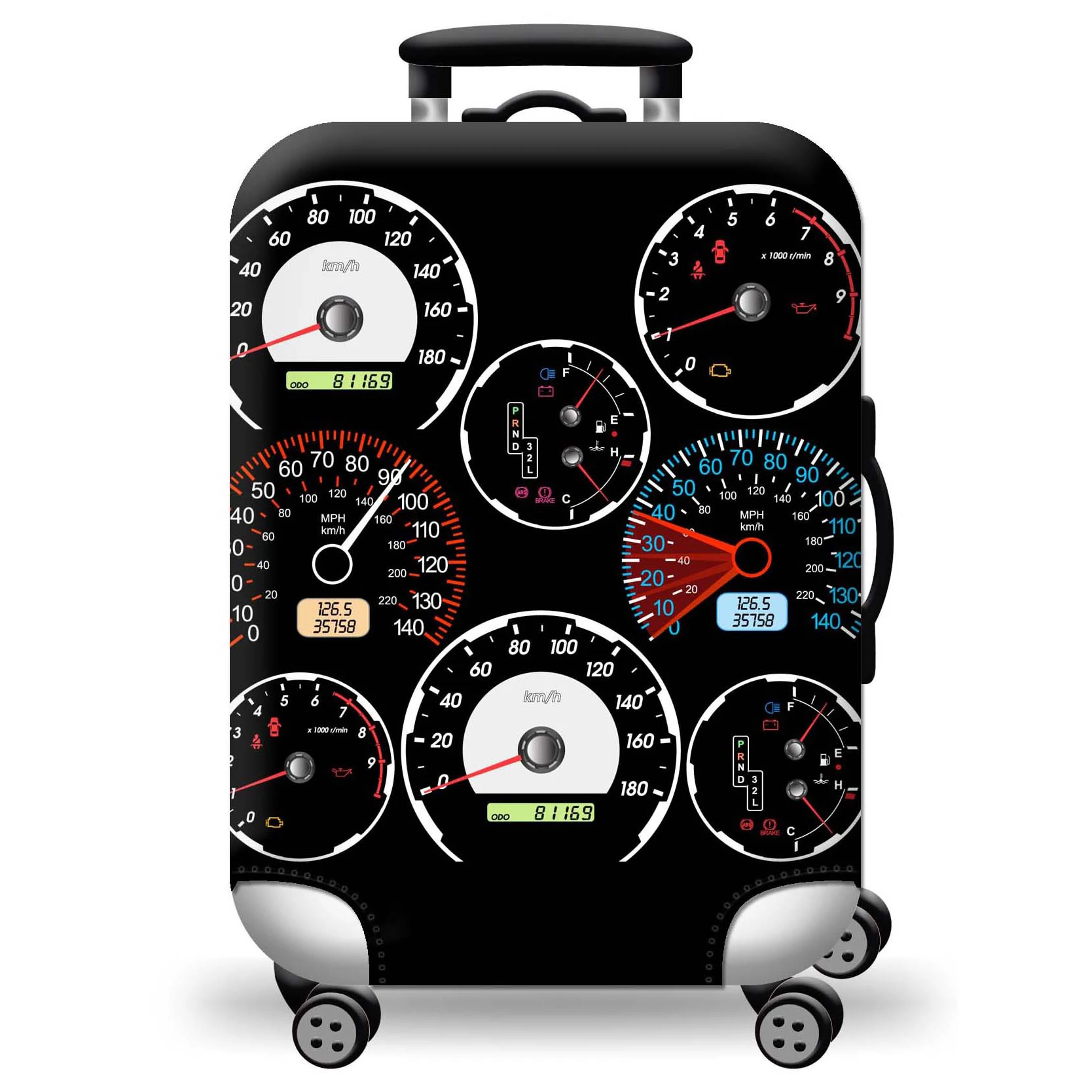 New Custom Printed Luggage Covers Elastic Protective Waterproof Terylene Spandex Suitcase Cover