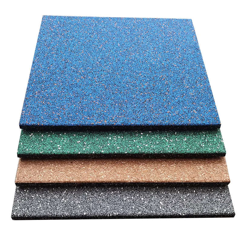 Wholesale no smell Rubber Mats Anti-slip EPDM Gym Rubber Tiles High Density Composited Rubber Flooring for Gym Home Workout