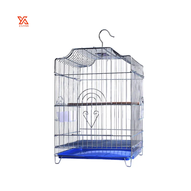 Horizontal Sliding Iron Large Bird Cage Parrot Breeding Solid Portable Bird Travel Carrier Small Animals Protection Cage