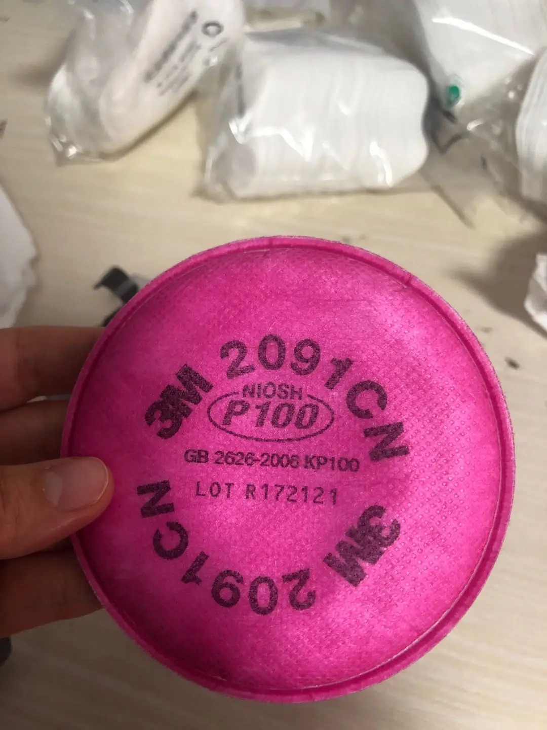 
personal protective safety 2091CN P100 Particulate filter cotton fit for 6800 7502 6200 NOISH 