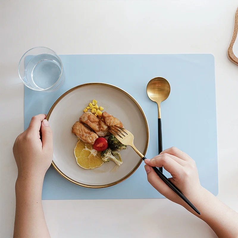 Silicone heat resistant mat table Scald proof  waterproof and oil proof kitchen kids silicone mats