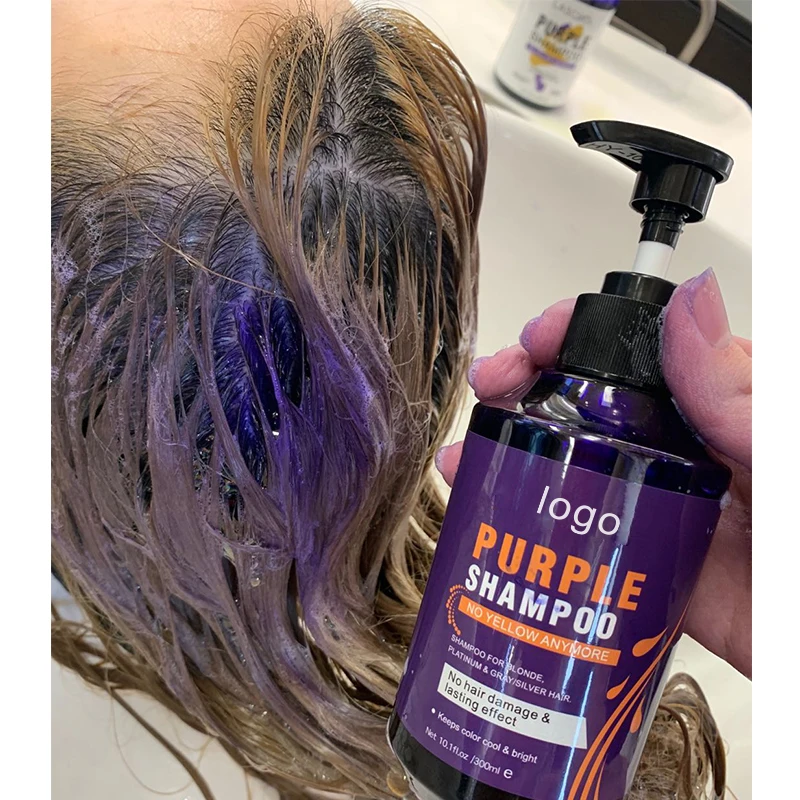 custom Shampoo anti brassy private label professional purple shampoo