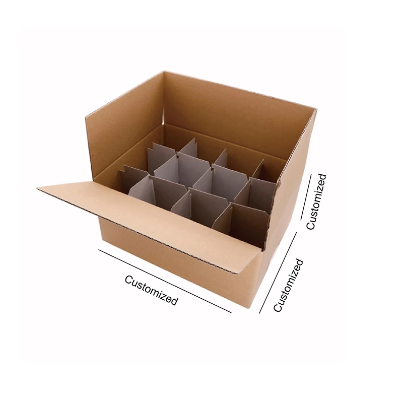 SINGTAT Custom Carrier Wine Bottle Cardboard Folding Shipping Juice Bear Glass Bottle Packaging  Box