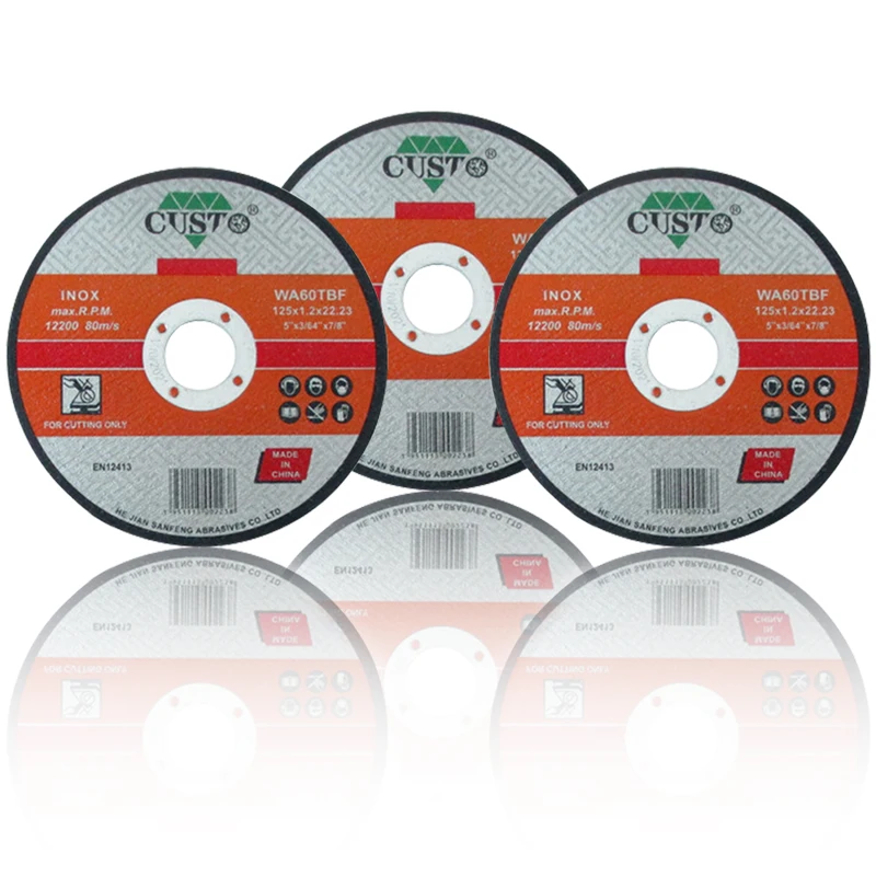 CUSTO Abrasive Manufacturer Korea 115mm Abrasive Cutting Disc Cutting Wheel for Inox Stainless Steel