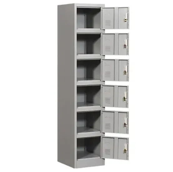 Chinese locker 6 tier metal cabinet with number lock locker supplier malaysia 6 tier school locker
