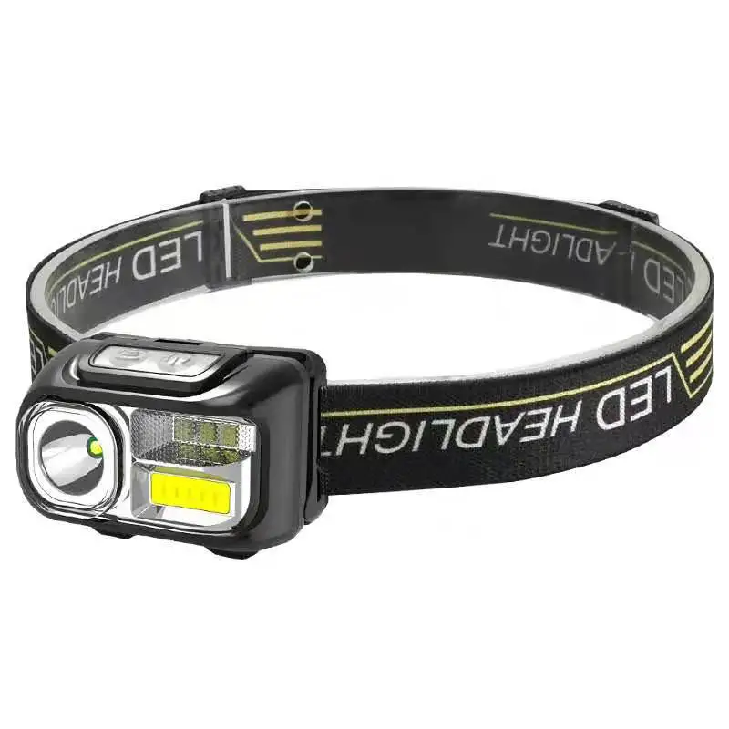 Head-mounted flashlight new outdoor induction strong light long-range headlight USB rechargeable fishing light searchlight