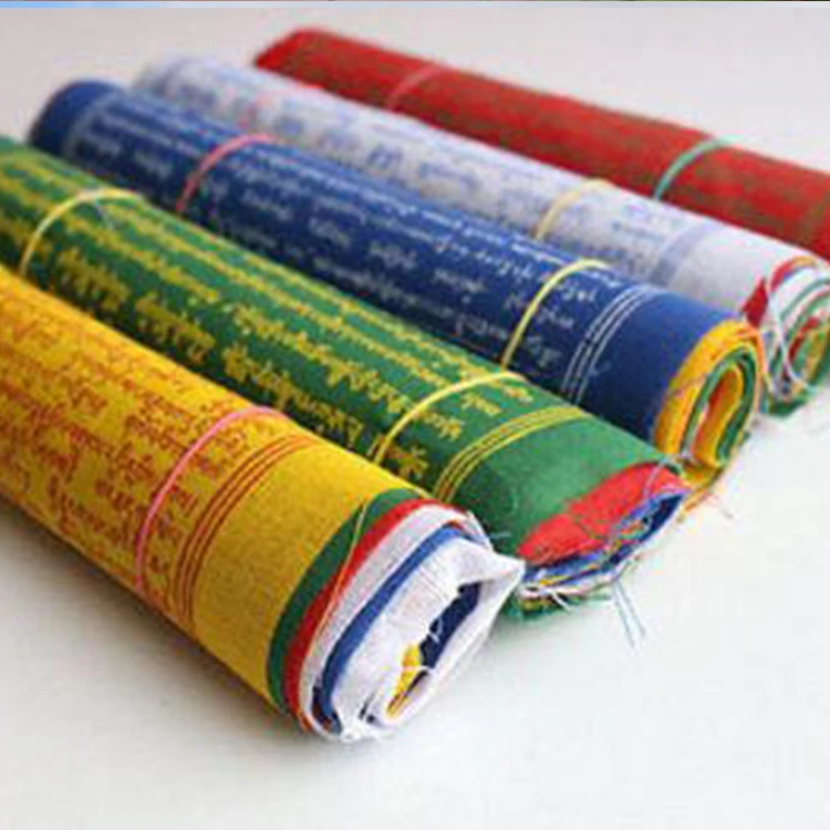 
2019 Windhorse And Tibetan Deities And The Mantras Design Garden Flags 