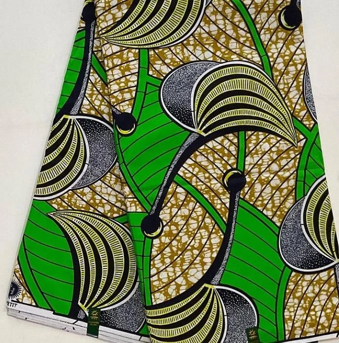 100% polyester custom African batik imitation wax printed cloth single side custom printing wax fabric
