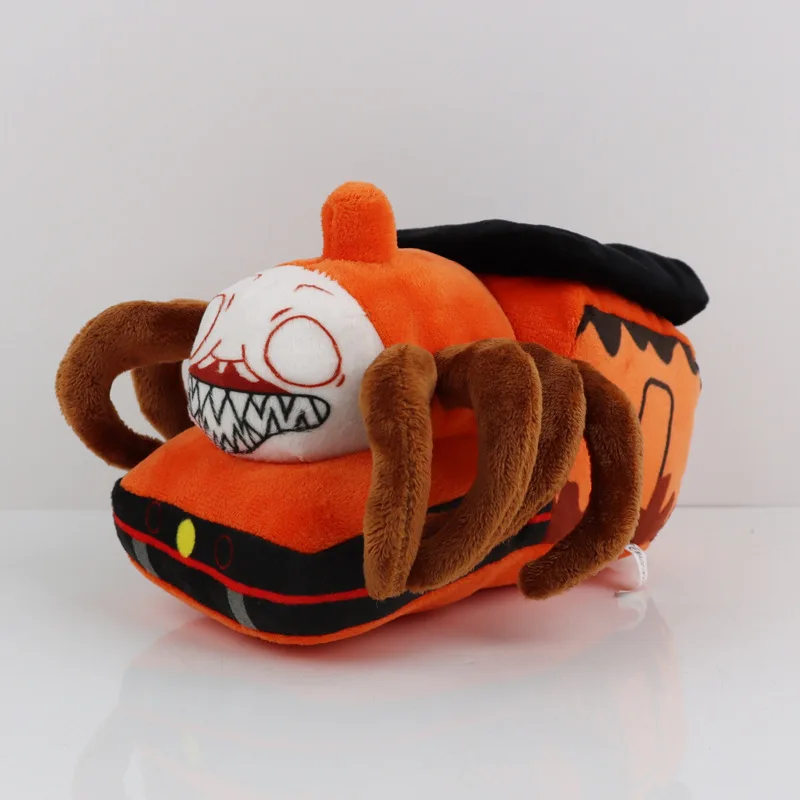 Free sample High quality new design Choo-Choo Charles plush toy pillow stuffed train doll wholesale stuffed train toys