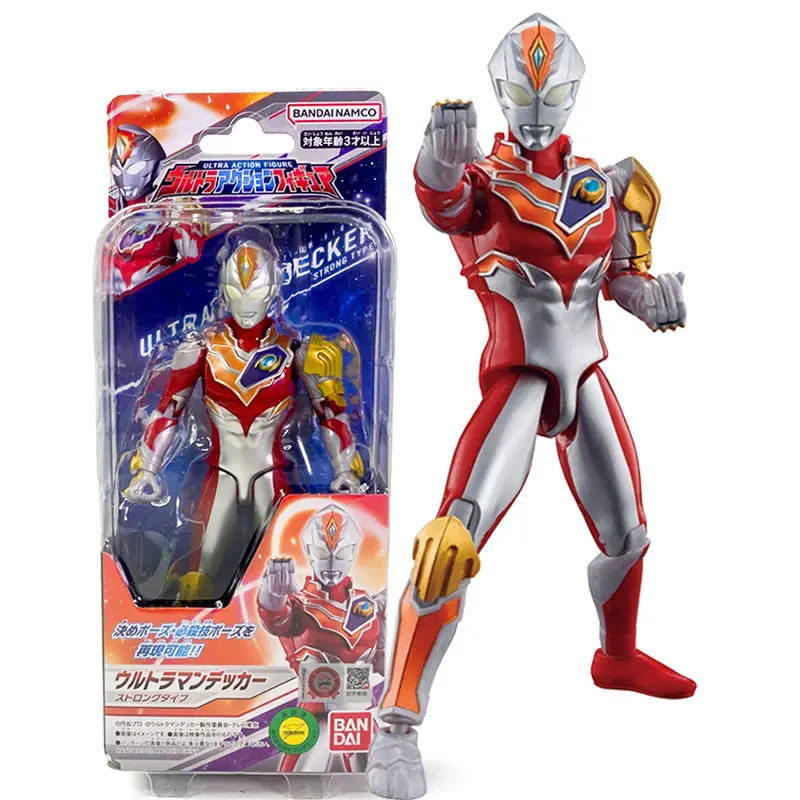 Bandai Ultraman Decker Strong Type Action Figures Series Joint Rotatable Official Genuine Children Toys Bargain Price Wholesale