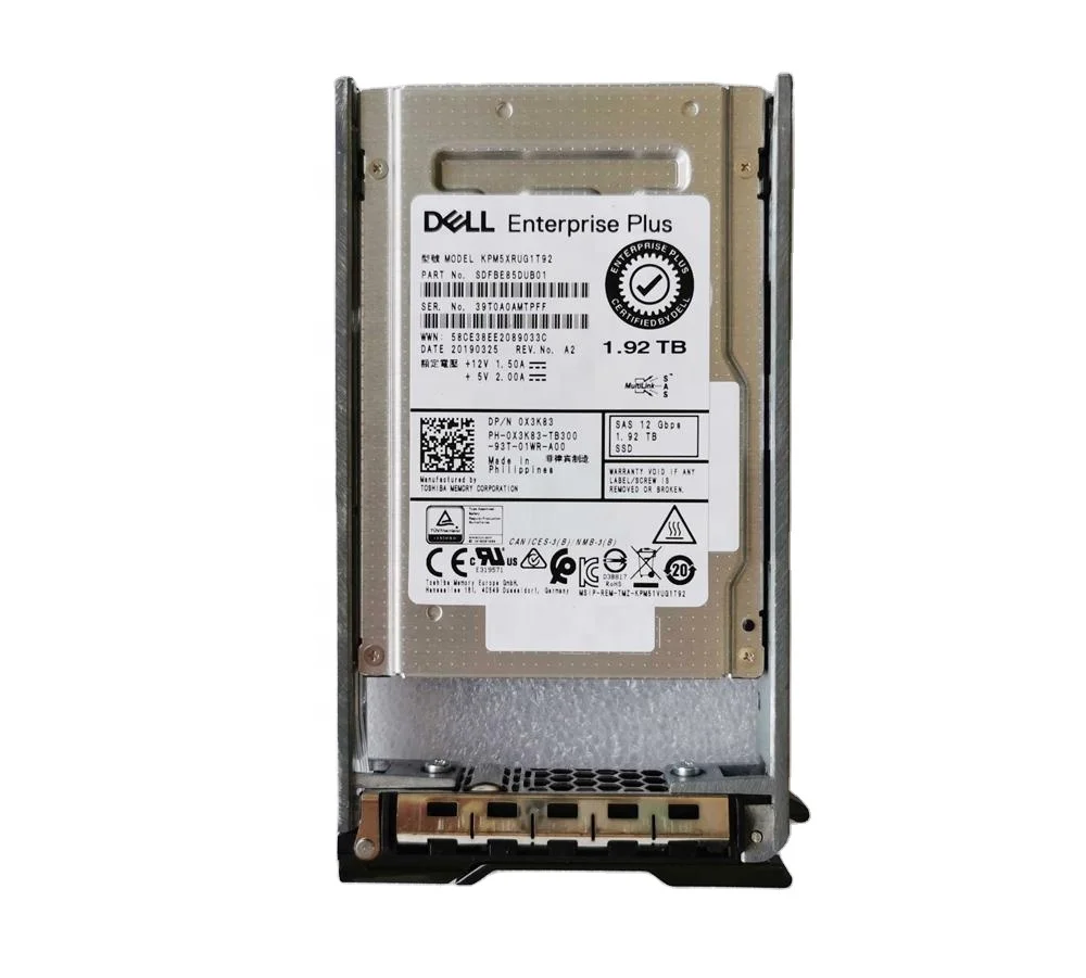 Оригинальный 0X3K83 1,92 ТБ SAS 12 ГБ/сек. SSD жесткий диск для ноутбука DELL SC7020 2,5 дюймов 0X3K83