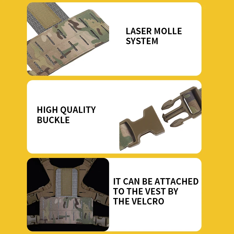 SABADO Navigation Board FoldPanel MOLLE Hanging Holder for PRC 152/148 Radio Case Expanded Chest Rig