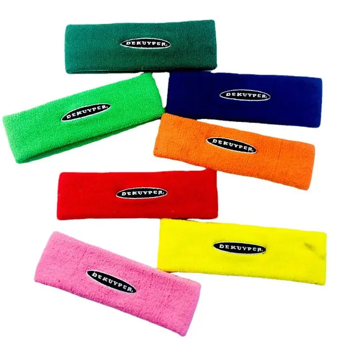 Customized Logo with Embroidery Fitness Headbands Sports Tennis Protection Stretch Headband Sweatband or Holiday Gift