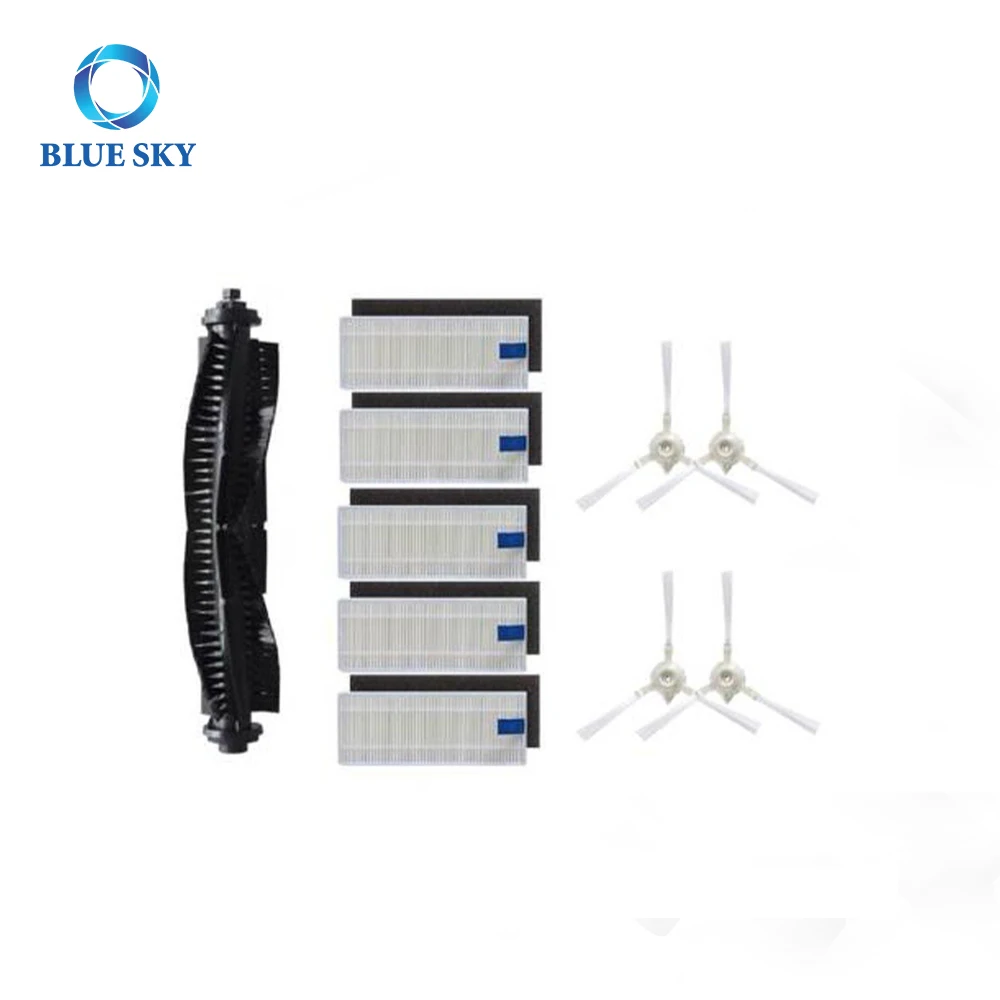 HEPA Filter Main Brush & Side Brush Accessories Replacement for Tefal Rowentas X-plorer Serie 75 RG7687 Robotic Vacuum Cleaner
