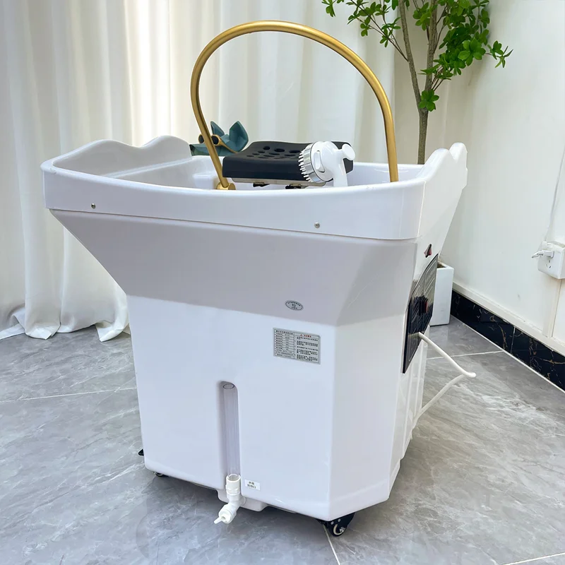 Salon furniture hair washing portable shampoo sink with hair washing bowl removable portable shampoo basin