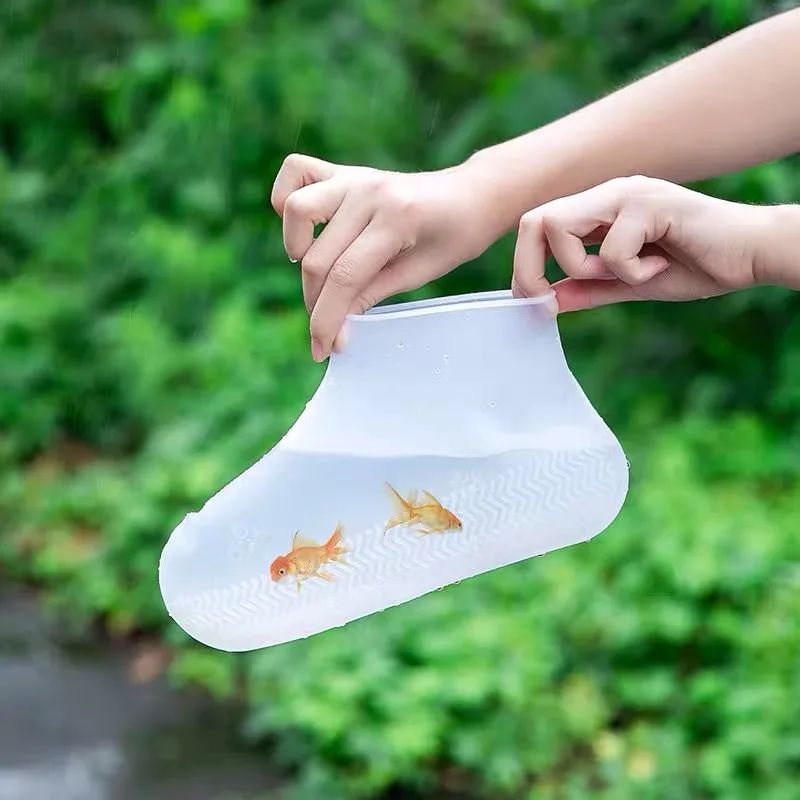 2023 Japan Hot Sale Waterproof Anti-slip Shoes Cover Adjustable Silicone Rain Socks Rain Rubber Boot